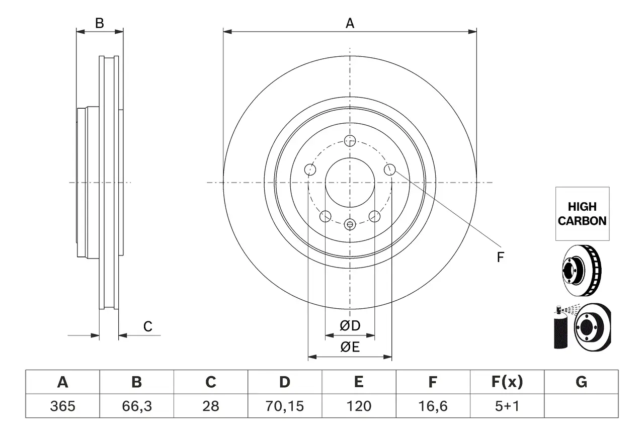 Bremsscheibe Hinterachse BOSCH 0 986 479 J99