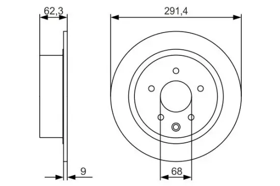 Bremsscheibe BOSCH 0 986 479 R14 Bild Bremsscheibe BOSCH 0 986 479 R14