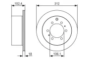 Bremsscheibe BOSCH 0 986 479 R57