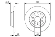 Bremsscheibe BOSCH 0 986 479 V01