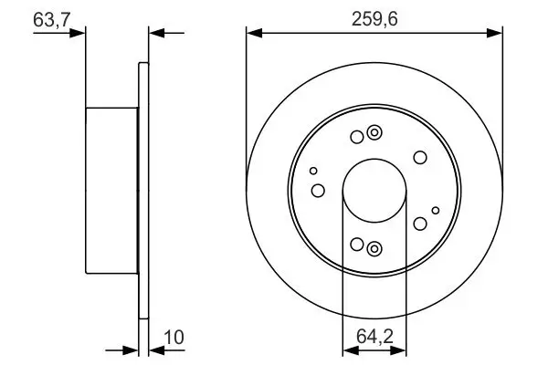 Bremsscheibe BOSCH 0 986 479 V39