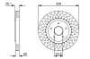 Bremsscheibe Vorderachse BOSCH 0 986 479 V85