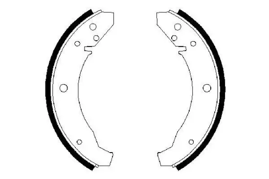 Bremsbackensatz BOSCH 0 986 487 099 Bild Bremsbackensatz BOSCH 0 986 487 099