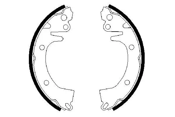 Bremsbackensatz Hinterachse BOSCH 0 986 487 462