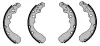 Bremsbackensatz Hinterachse BOSCH 0 986 487 504 Bild Bremsbackensatz Hinterachse BOSCH 0 986 487 504