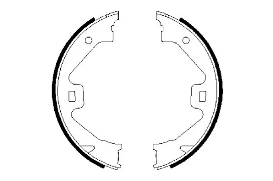 Bremsbackensatz, Feststellbremse Hinterachse BOSCH 0 986 487 650 Bild Bremsbackensatz, Feststellbremse Hinterachse BOSCH 0 986 487 650