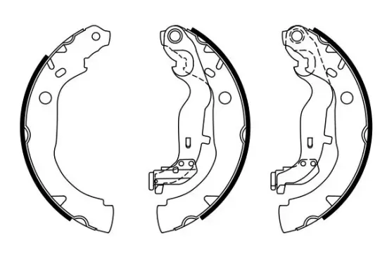 Bremsbackensatz BOSCH 0 986 487 774 Bild Bremsbackensatz BOSCH 0 986 487 774