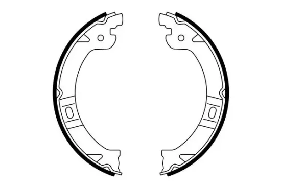 Bremsbackensatz, Feststellbremse Hinterachse BOSCH 0 986 487 919 Bild Bremsbackensatz, Feststellbremse Hinterachse BOSCH 0 986 487 919