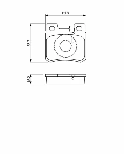 Bremsbelagsatz, Scheibenbremse BOSCH 0 986 490 260 Bild Bremsbelagsatz, Scheibenbremse BOSCH 0 986 490 260