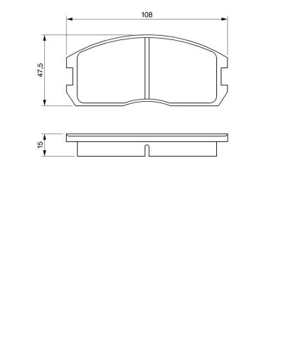 Bremsbelagsatz, Scheibenbremse Vorderachse BOSCH 0 986 491 260 Bild Bremsbelagsatz, Scheibenbremse Vorderachse BOSCH 0 986 491 260