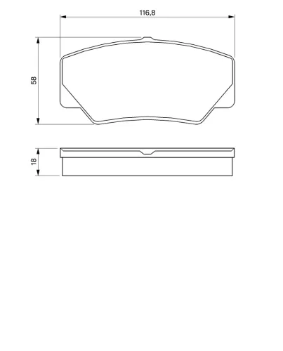 Bremsbelagsatz, Scheibenbremse Vorderachse BOSCH 0 986 491 410 Bild Bremsbelagsatz, Scheibenbremse Vorderachse BOSCH 0 986 491 410