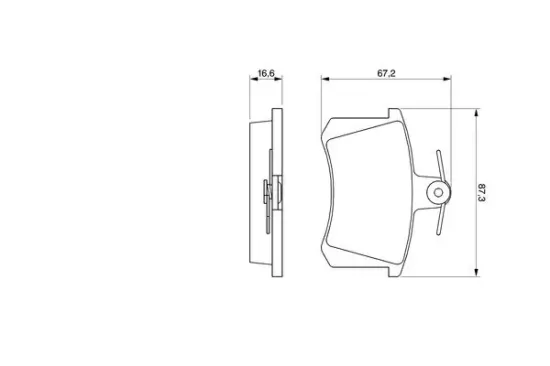Bremsbelagsatz, Scheibenbremse Vorderachse Hinterachse BOSCH 0 986 491 441 Bild Bremsbelagsatz, Scheibenbremse Vorderachse Hinterachse BOSCH 0 986 491 441