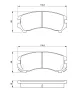 Bremsbelagsatz, Scheibenbremse Vorderachse BOSCH 0 986 493 450 Bild Bremsbelagsatz, Scheibenbremse Vorderachse BOSCH 0 986 493 450