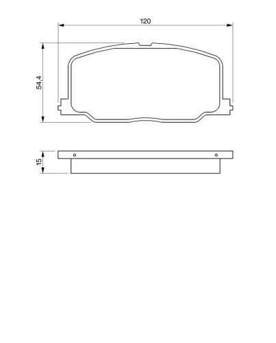 Bremsbelagsatz, Scheibenbremse Vorderachse BOSCH 0 986 493 720 Bild Bremsbelagsatz, Scheibenbremse Vorderachse BOSCH 0 986 493 720
