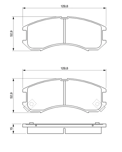 Bremsbelagsatz, Scheibenbremse BOSCH 0 986 493 790 Bild Bremsbelagsatz, Scheibenbremse BOSCH 0 986 493 790