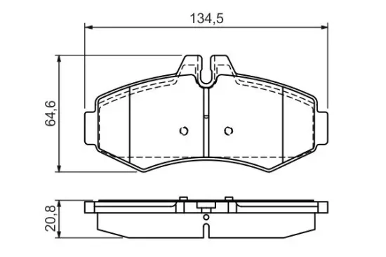 Bremsbelagsatz, Scheibenbremse BOSCH 0 986 494 013 Bild Bremsbelagsatz, Scheibenbremse BOSCH 0 986 494 013