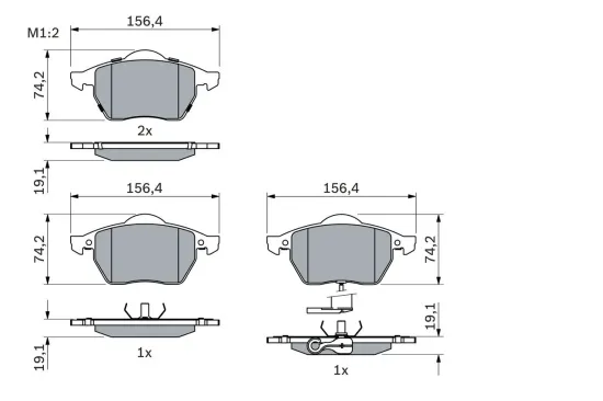 Bremsbelagsatz, Scheibenbremse BOSCH 0 986 494 018 Bild Bremsbelagsatz, Scheibenbremse BOSCH 0 986 494 018