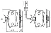 Bremsbelagsatz, Scheibenbremse Hinterachse BOSCH 0 986 494 025 Bild Bremsbelagsatz, Scheibenbremse Hinterachse BOSCH 0 986 494 025
