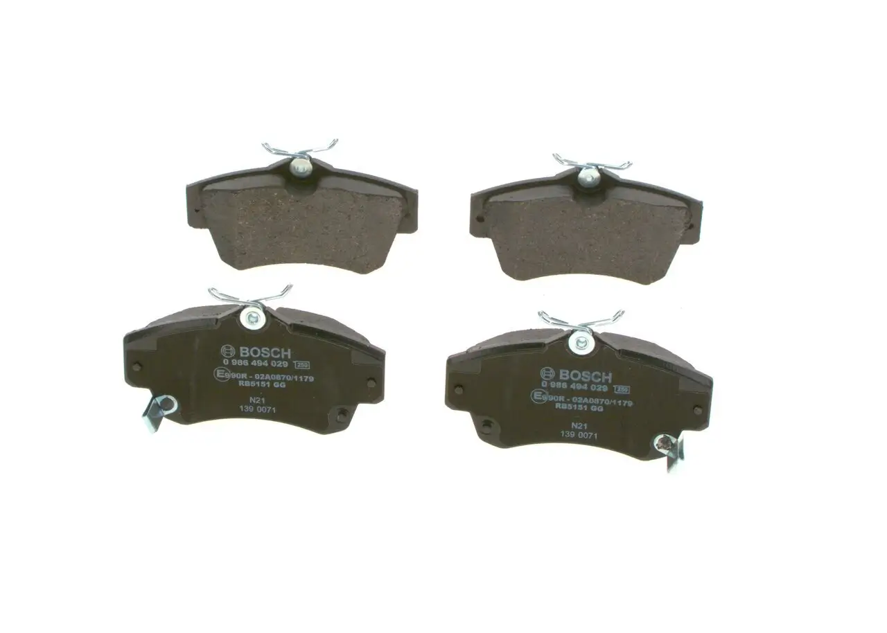 Bremsbelagsatz, Scheibenbremse BOSCH 0 986 494 029