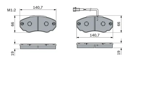 Bremsbelagsatz, Scheibenbremse BOSCH 0 986 494 048 Bild Bremsbelagsatz, Scheibenbremse BOSCH 0 986 494 048