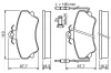 Bremsbelagsatz, Scheibenbremse BOSCH 0 986 494 056 Bild Bremsbelagsatz, Scheibenbremse BOSCH 0 986 494 056