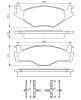 Bremsbelagsatz, Scheibenbremse BOSCH 0 986 494 057 Bild Bremsbelagsatz, Scheibenbremse BOSCH 0 986 494 057