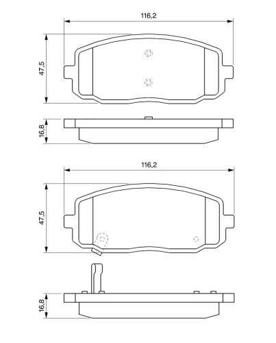 Bremsbelagsatz, Scheibenbremse BOSCH 0 986 494 064 Bild Bremsbelagsatz, Scheibenbremse BOSCH 0 986 494 064