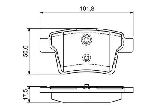 Bremsbelagsatz, Scheibenbremse BOSCH 0 986 494 076 Bild Bremsbelagsatz, Scheibenbremse BOSCH 0 986 494 076