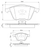 Bremsbelagsatz, Scheibenbremse Vorderachse BOSCH 0 986 494 077 Bild Bremsbelagsatz, Scheibenbremse Vorderachse BOSCH 0 986 494 077