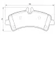 Bremsbelagsatz, Scheibenbremse Hinterachse BOSCH 0 986 494 122 Bild Bremsbelagsatz, Scheibenbremse Hinterachse BOSCH 0 986 494 122