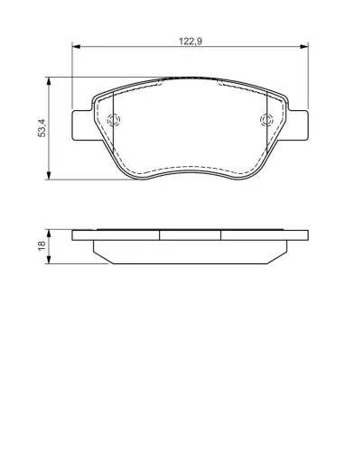 Bremsbelagsatz, Scheibenbremse BOSCH 0 986 494 132 Bild Bremsbelagsatz, Scheibenbremse BOSCH 0 986 494 132