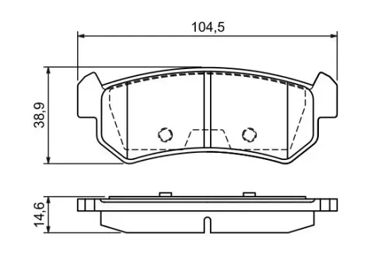 Bremsbelagsatz, Scheibenbremse BOSCH 0 986 494 133 Bild Bremsbelagsatz, Scheibenbremse BOSCH 0 986 494 133