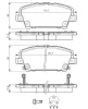 Bremsbelagsatz, Scheibenbremse Vorderachse BOSCH 0 986 494 136 Bild Bremsbelagsatz, Scheibenbremse Vorderachse BOSCH 0 986 494 136