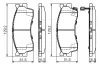 Bremsbelagsatz, Scheibenbremse BOSCH 0 986 494 146 Bild Bremsbelagsatz, Scheibenbremse BOSCH 0 986 494 146