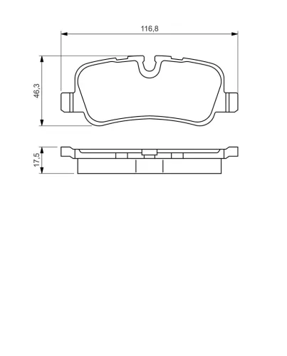 Bremsbelagsatz, Scheibenbremse BOSCH 0 986 494 148 Bild Bremsbelagsatz, Scheibenbremse BOSCH 0 986 494 148