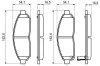 Bremsbelagsatz, Scheibenbremse BOSCH 0 986 494 151 Bild Bremsbelagsatz, Scheibenbremse BOSCH 0 986 494 151