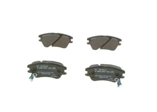Bremsbelagsatz, Scheibenbremse Vorderachse BOSCH 0 986 494 155 Bild Bremsbelagsatz, Scheibenbremse Vorderachse BOSCH 0 986 494 155