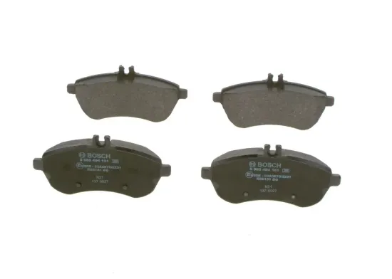 Bremsbelagsatz, Scheibenbremse Vorderachse BOSCH 0 986 494 161 Bild Bremsbelagsatz, Scheibenbremse Vorderachse BOSCH 0 986 494 161