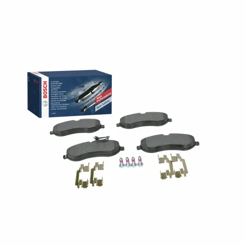 Bremsbelagsatz, Scheibenbremse Vorderachse BOSCH 0 986 494 163 Bild Bremsbelagsatz, Scheibenbremse Vorderachse BOSCH 0 986 494 163