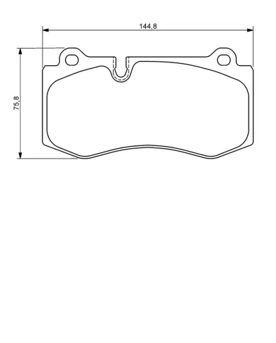 Bremsbelagsatz, Scheibenbremse Vorderachse BOSCH 0 986 494 167 Bild Bremsbelagsatz, Scheibenbremse Vorderachse BOSCH 0 986 494 167