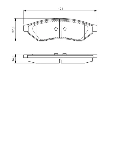 Bremsbelagsatz, Scheibenbremse Hinterachse BOSCH 0 986 494 172 Bild Bremsbelagsatz, Scheibenbremse Hinterachse BOSCH 0 986 494 172