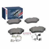 Bremsbelagsatz, Scheibenbremse Hinterachse BOSCH 0 986 494 192