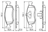 Bremsbelagsatz, Scheibenbremse BOSCH 0 986 494 197 Bild Bremsbelagsatz, Scheibenbremse BOSCH 0 986 494 197