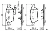 Bremsbelagsatz, Scheibenbremse BOSCH 0 986 494 200 Bild Bremsbelagsatz, Scheibenbremse BOSCH 0 986 494 200