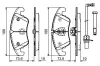 Bremsbelagsatz, Scheibenbremse BOSCH 0 986 494 201 Bild Bremsbelagsatz, Scheibenbremse BOSCH 0 986 494 201