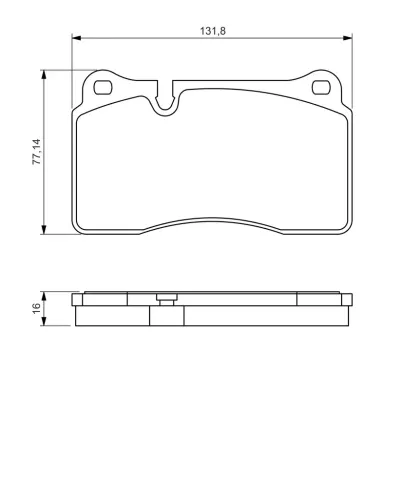 Bremsbelagsatz, Scheibenbremse BOSCH 0 986 494 207 Bild Bremsbelagsatz, Scheibenbremse BOSCH 0 986 494 207
