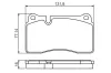 Bremsbelagsatz, Scheibenbremse BOSCH 0 986 494 207 Bild Bremsbelagsatz, Scheibenbremse BOSCH 0 986 494 207