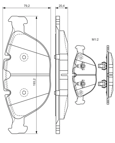 Bremsbelagsatz, Scheibenbremse Vorderachse BOSCH 0 986 494 217 Bild Bremsbelagsatz, Scheibenbremse Vorderachse BOSCH 0 986 494 217