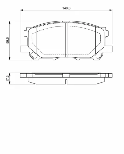 Bremsbelagsatz, Scheibenbremse Vorderachse BOSCH 0 986 494 218 Bild Bremsbelagsatz, Scheibenbremse Vorderachse BOSCH 0 986 494 218