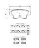 Bremsbelagsatz, Scheibenbremse Hinterachse BOSCH 0 986 494 222 Bild Bremsbelagsatz, Scheibenbremse Hinterachse BOSCH 0 986 494 222